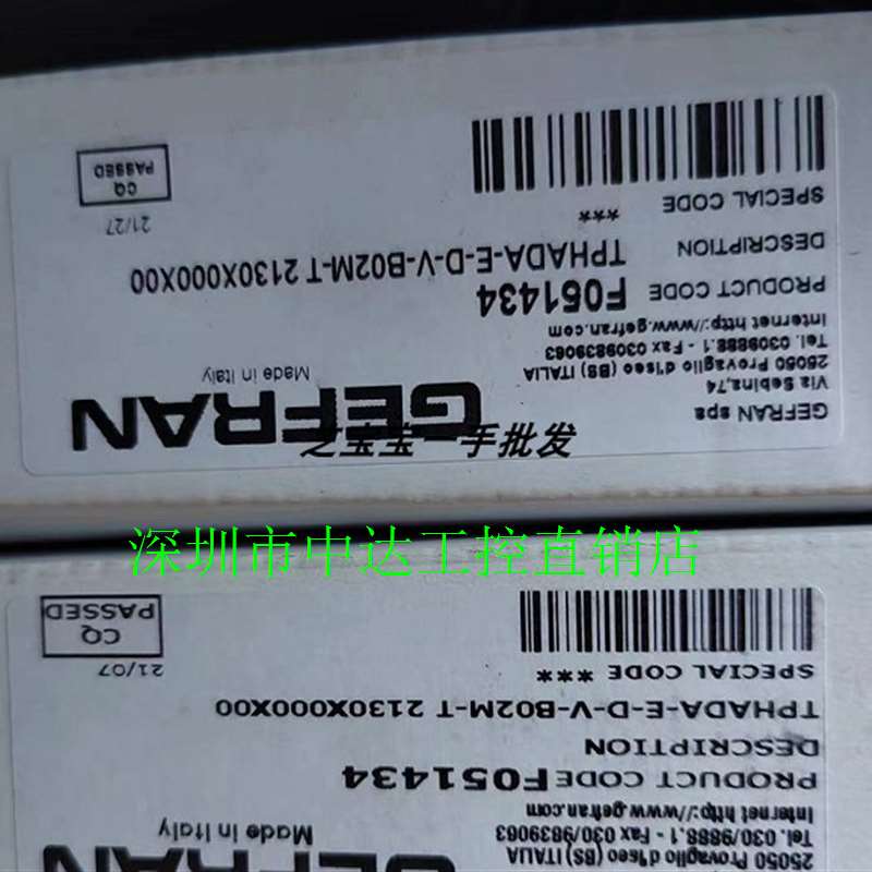 原装GEFRAN F051434TPHADA-E-D-V-B02M-T 2130X000X00传感器议价