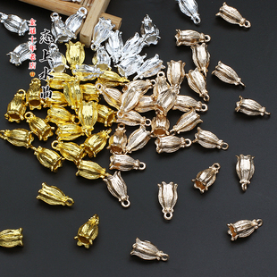 5个价铃兰花吊坠合金挂坠DIY手工古风发簪流苏材料喇叭花保色配件