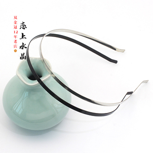 3个价钢质发箍头箍发冠主体DIY手工古风发饰发簪制作材料恋上水晶