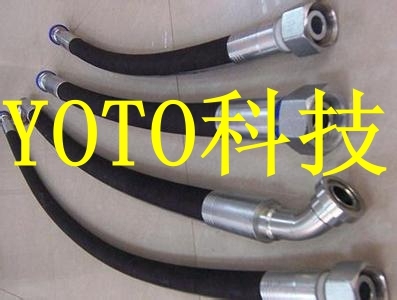 高压油管钢丝编织软管液压胶管耐高温管黑色橡胶管总成机械耐油管