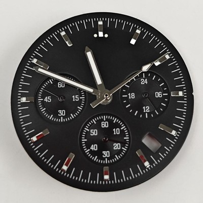 三眼夜光多功能32.5mm石英表盘