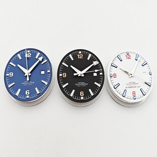 代用海马无LOGO33MM 绿夜光字面表盘表针组合套装适配8215 2813