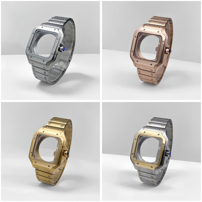 38mm山度士不锈钢机械手表改装配件适配NH35/NH70