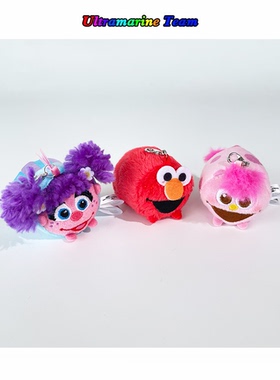 大阪环球影城USJ 芝麻街系列 abby莫奇moppy短毛绒挂件包包挂饰