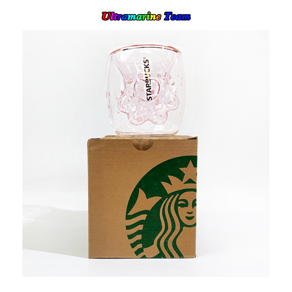 星巴克 正品 猫爪杯 可爱 粉色