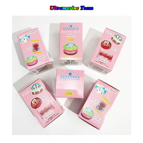 未来百货商店哆啦A梦铜锣烧零食甜品手办冰箱贴盲盒全6种随机发货