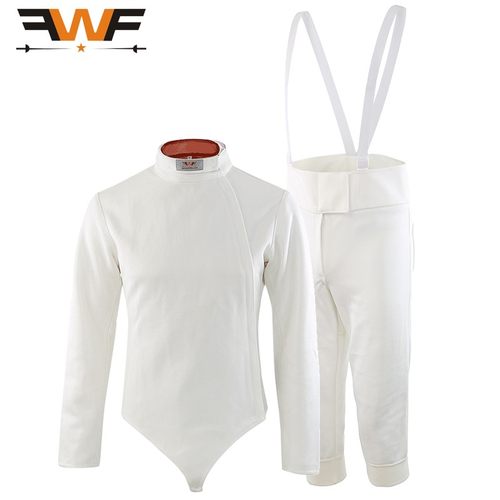 特价FWF德国CE350N男子女子击剑服装套装上衣裤子保护服无CFA标记
