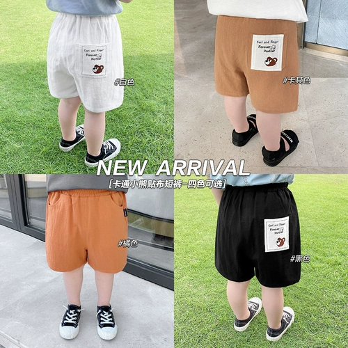 Наклейки для мальчиков, пластырь для отдыха, шорты, штаны, детская летняя одежда, коллекция 2022, детская одежда, 1 лет, в западном стиле