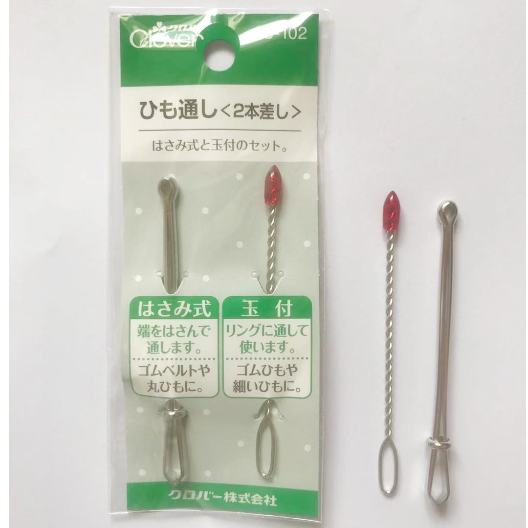 CLOVER日本 可乐穿带器 松紧带穿针(2根装) 35-102 手工DIY工具,居家布艺,其他/配件/DIY/缝纫,淘宝优惠券,粉丝福利购,淘宝优惠卷