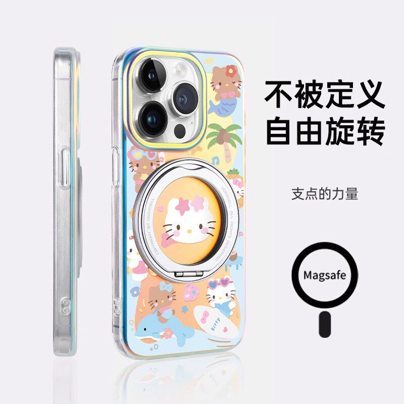 适用于苹果16promax手机壳HelloKitty磁吸充电iPhone17pro卡通Air/15镜头全包14防摔13可爱凯蒂猫女款亚克力