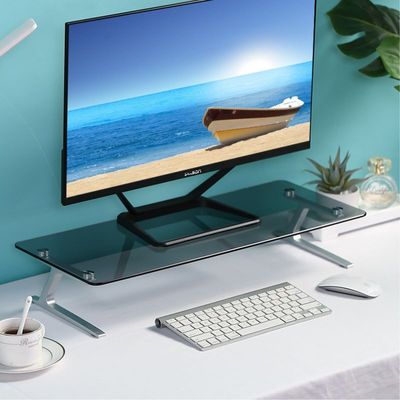 JINCOMSO金康硕铝合金钢化玻璃显示器增高桌架笔记本电脑支架创意
