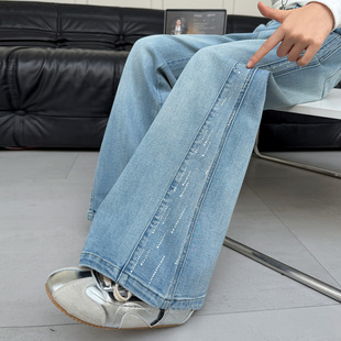 儿童牛仔裤 女童裤 春装 中大童洋气时髦阔腿喇叭裤 潮 子春秋2026新款