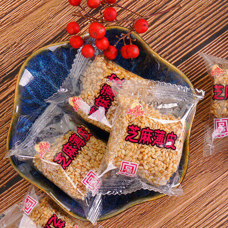 苏州土特产采芝斋苏式糖果零食芝麻糖芝麻薄皮送礼办公室零食糖果