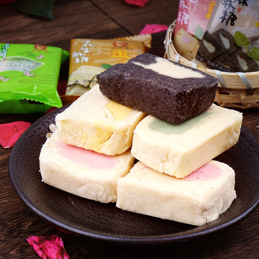 苏州采芝斋苏式糕点点心芝麻花生薄荷玫瑰酥糖中华老字号酥糖散装