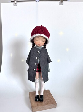 小布娃衣【冬季新款】ob22ob24风衣外套azone灰色大衣