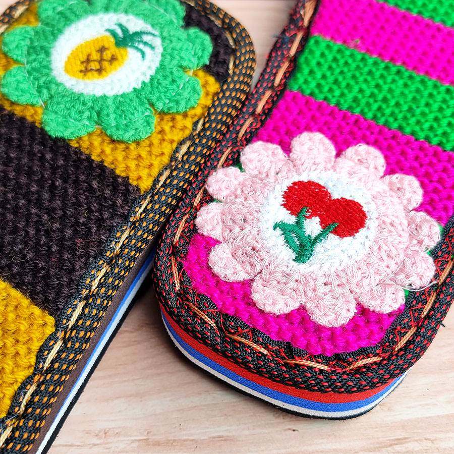 【买4双送1双】毛线绣花鞋底手工钩拖鞋棉鞋用鞋底子防滑耐磨包邮