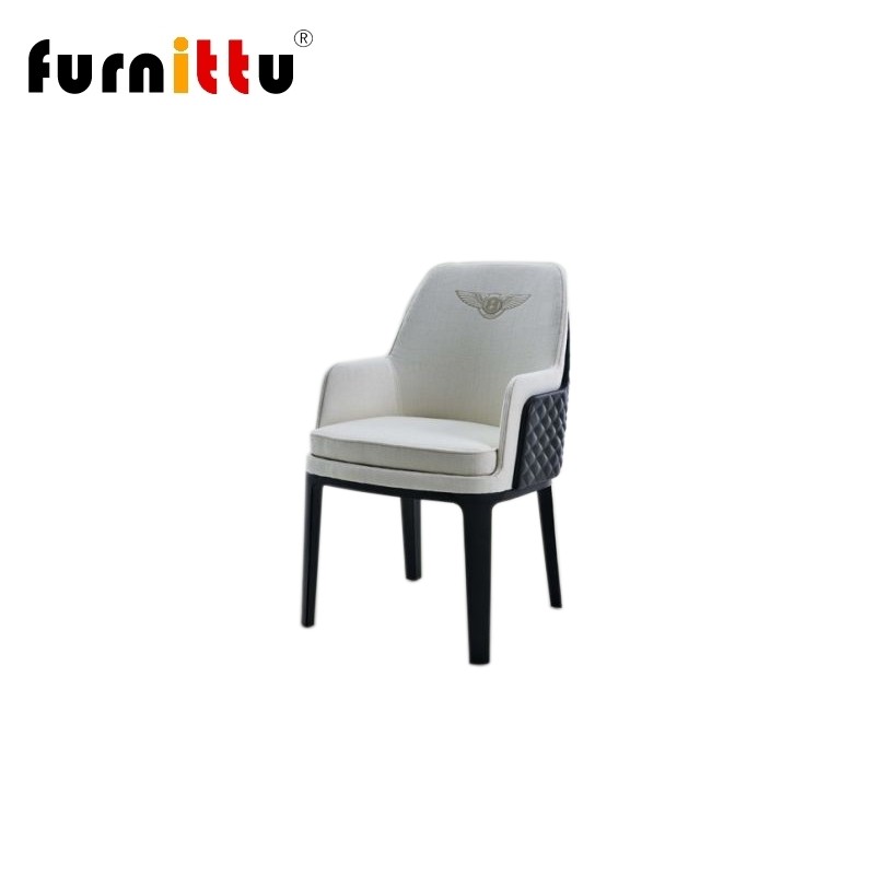 furnittu实木北欧弯板餐椅