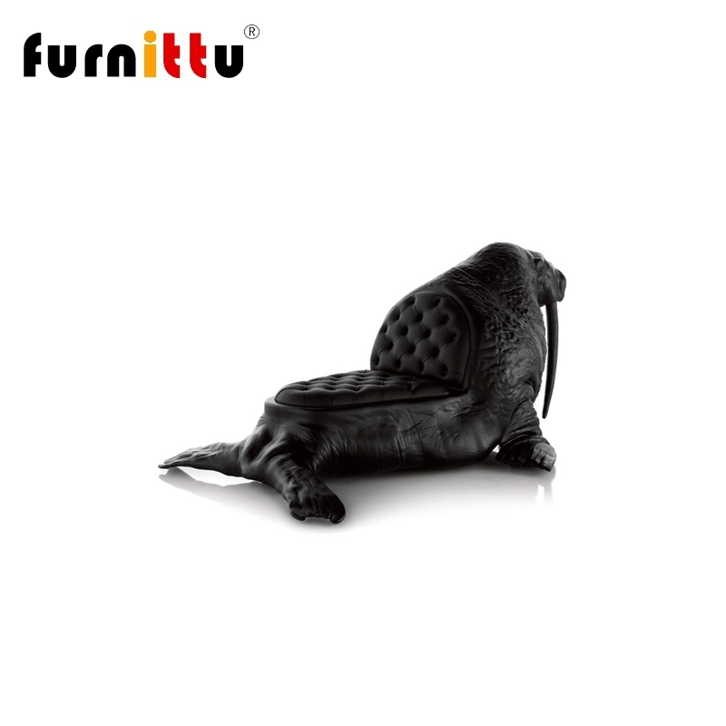 设计师家具玻璃钢创意真皮躺椅