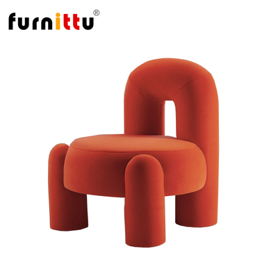 furnittu天鹅绒扶手椅