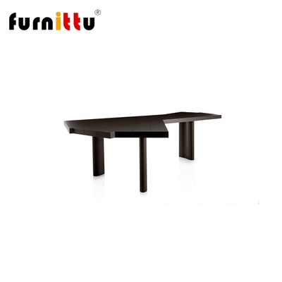 furnittu异形实木书桌洽谈桌