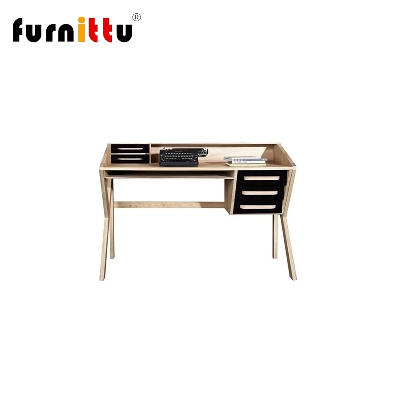 furnittu实木折纸书桌
