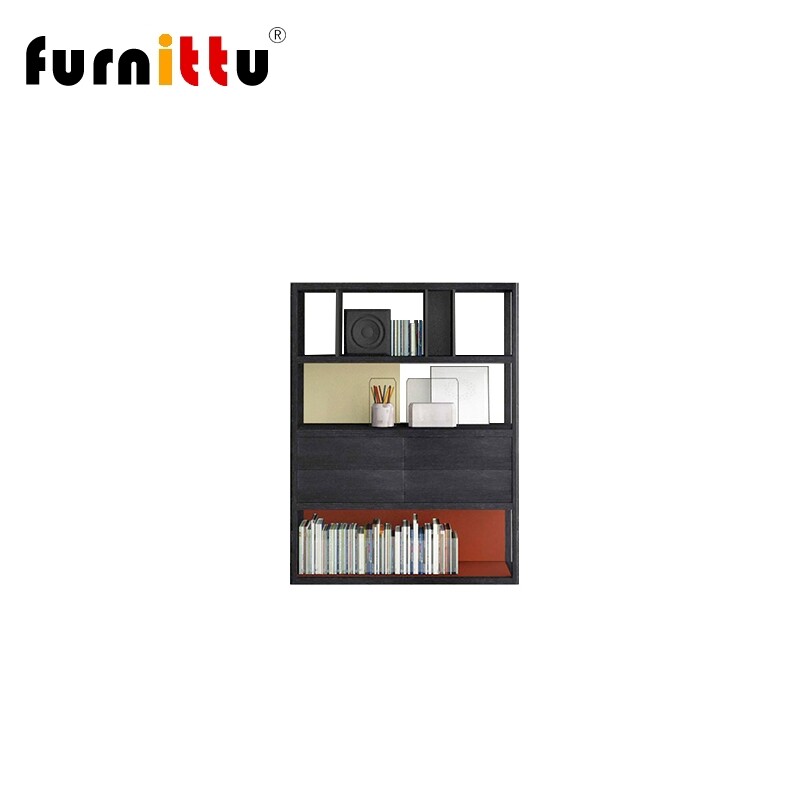 furnittu实木北欧创意书柜