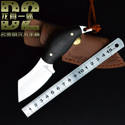 户外直刀D2钢小刀迷你小直刀龙骨一体式小刀非折叠刀EDC随身刀子