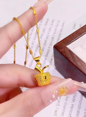 合金项链 2026新款平安果灵动项链轻奢百搭经典时尚气质精美