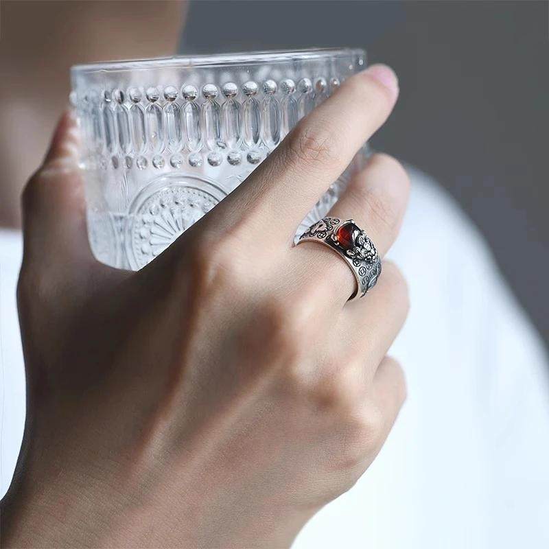 合金戒指 素款冷淡风手工秋冬貔貅慵懒洋气戒指高级感个性做旧