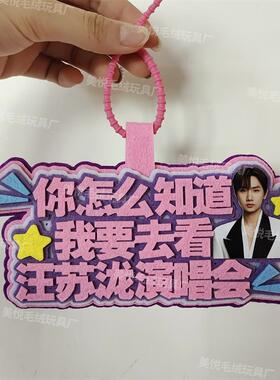 你怎么知道我要去汪苏泷演唱会不织布包包挂件定制应援包包挂饰