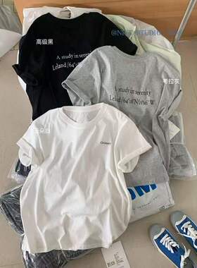 30265奶思春夏新款慵懒休闲风宽松百搭水果图案印花短袖T恤女