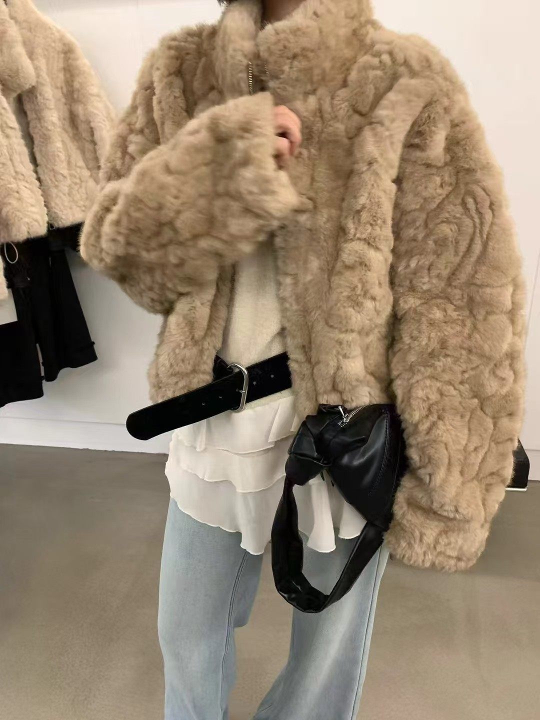 9118加厚韩版冬季保暖显瘦气质拉链短款立领羊羔毛女外套,女装/女士精品,皮草,淘宝优惠券,粉丝福利购,淘宝优惠卷