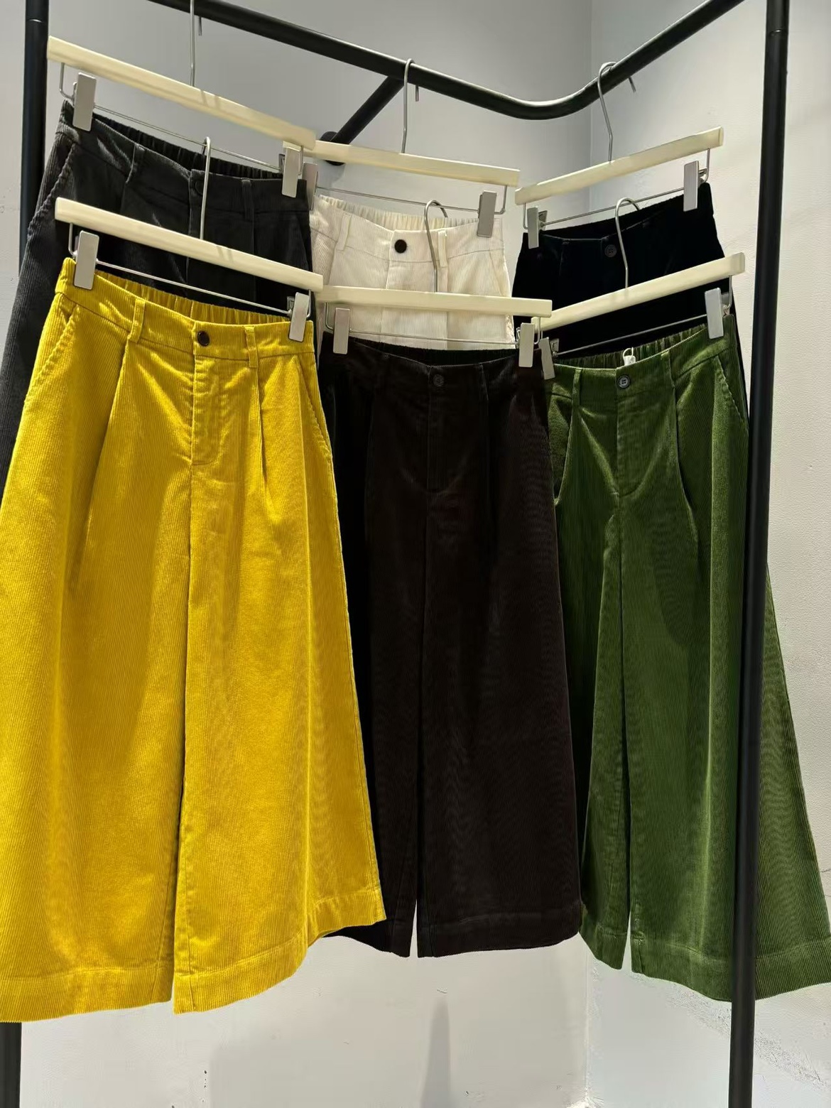 920维维复古美拉德风格高腰八分阔腿女裤春秋休闲百搭简约气质