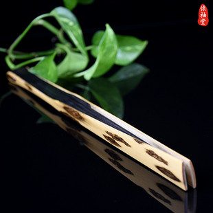 怀袖 礼品收藏 堂折扇扇子鱼尾头型黑凤眼竹扇骨9.5寸16方小骨乌木