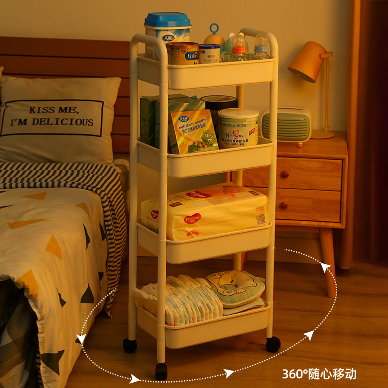 宝宝多层置物架落地床头婴儿用品