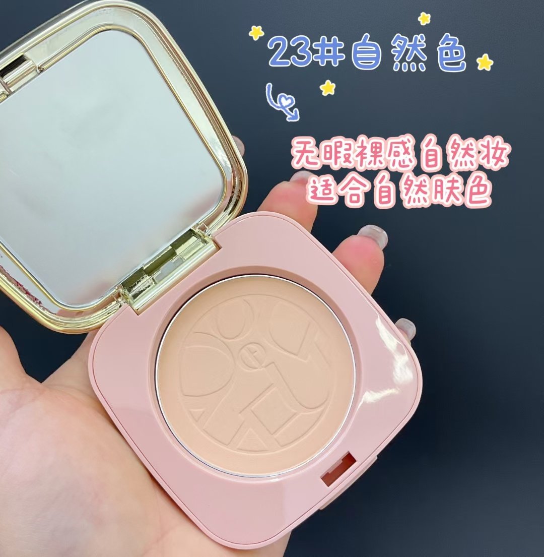 主播推荐丝柔控油粉饼春夏粉干粉定妆控油持久防水遮瑕散粉饼正品