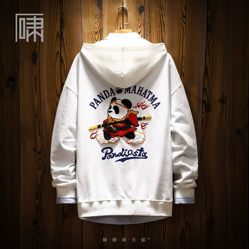 Демисезонная мультяшная бархатная японская толстовка с капюшоном, трендовая кепка, куртка, с медвежатами, оверсайз