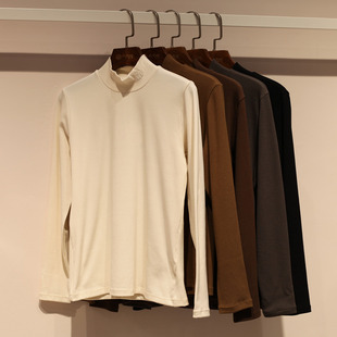 红一号专柜正品秋冬保暖上装时尚简约中领打底衫 暖超人女款H1767