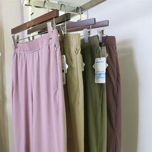 女春夏秋季 显瘦粉色休闲长裤 冰爽裤 修身 30005 薄款 红一号专柜正品