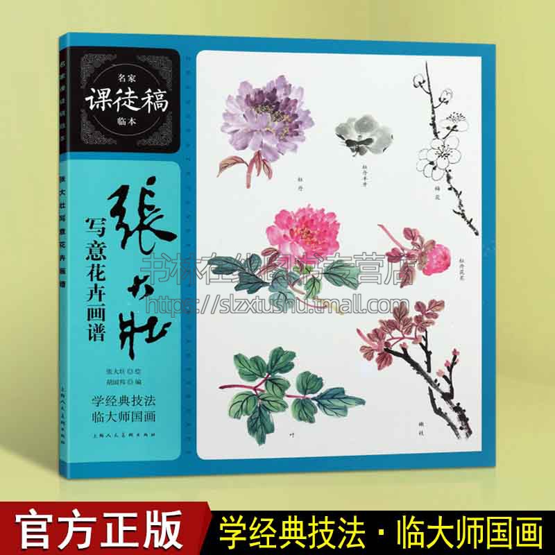 张大壮写意花卉画谱 名家课徒稿临本 花鸟虫鱼山水人物画集 初学者临摹欣赏装饰素材中国画花鸟画技法作品集水墨绘画艺术教程书籍