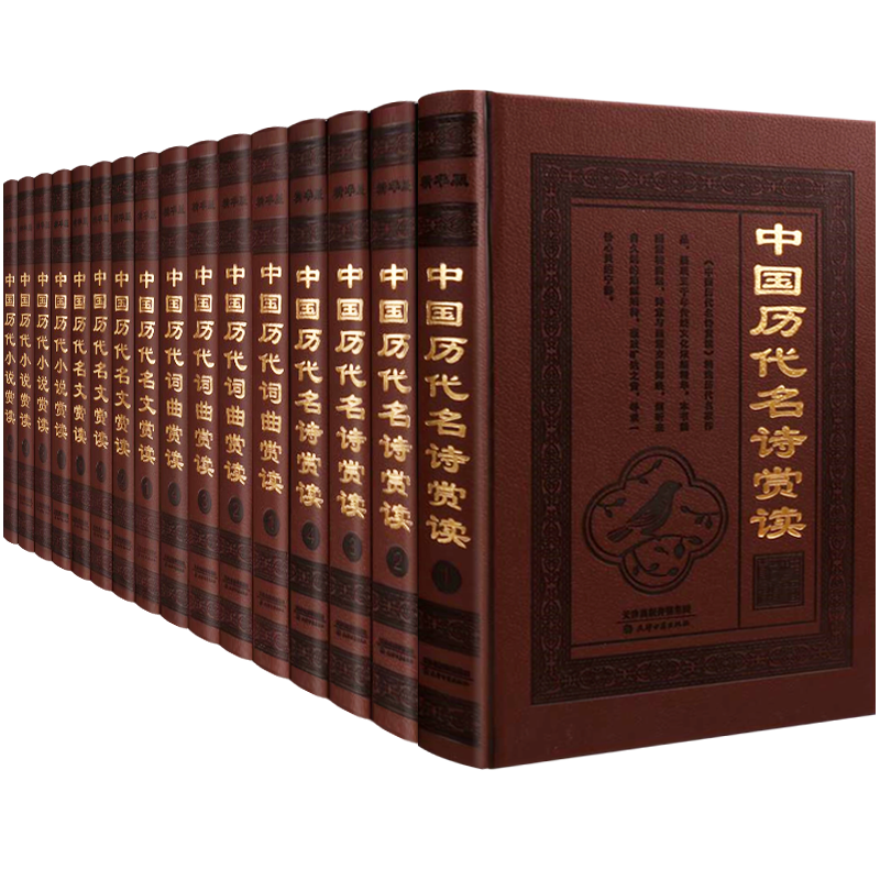 中国历代名诗名文词曲小说赏读 中国古典文学古诗词唐诗宋词元曲散文鉴赏山海经列子聊斋等古风故事精装版书籍