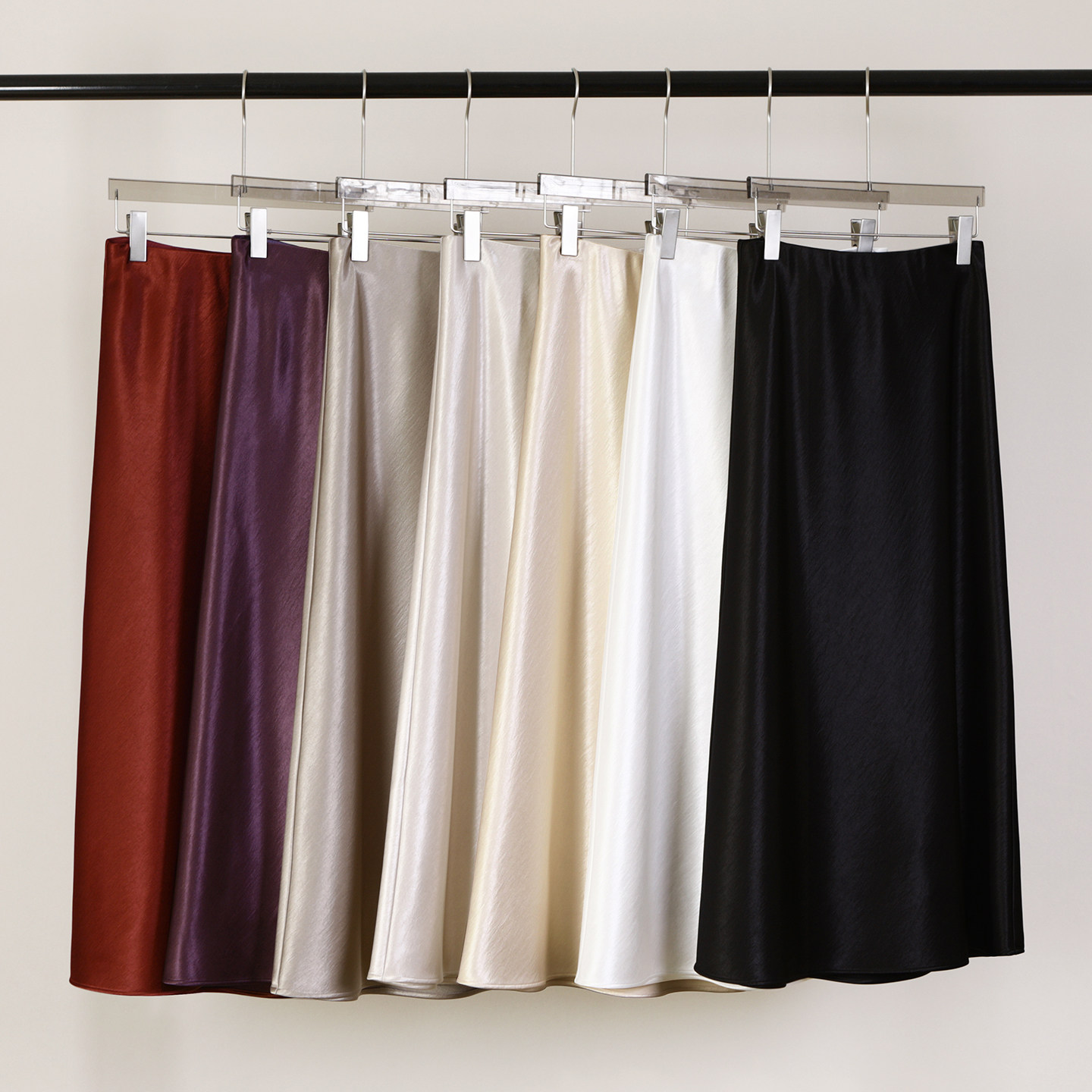 秋冬新款高级感加厚醋酸缎面垂感鱼尾高腰A字遮胯显瘦半身长裙女,女装/女士精品,半身裙,淘宝优惠券,粉丝福利购,淘宝优惠卷