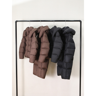 羽绒服 泡芙外套长款 鹅绒服女2026新款 加厚保暖可拆帽90白鹅绒短款