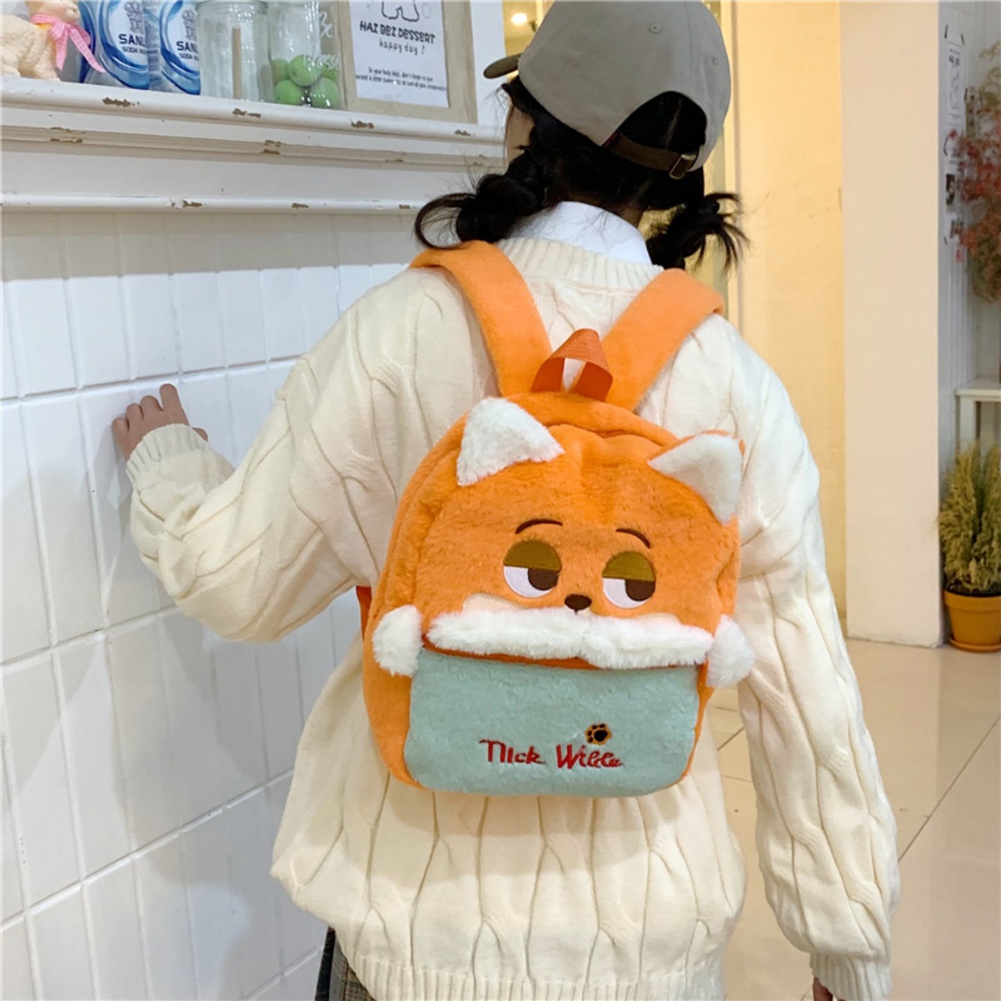 新款疯狂动物双肩包朱迪可爱兔子大容量包卡通尼克毛绒百搭通勤包,箱包皮具/热销女包/男包,双肩背包,淘宝优惠券,粉丝福利购,淘宝优惠卷