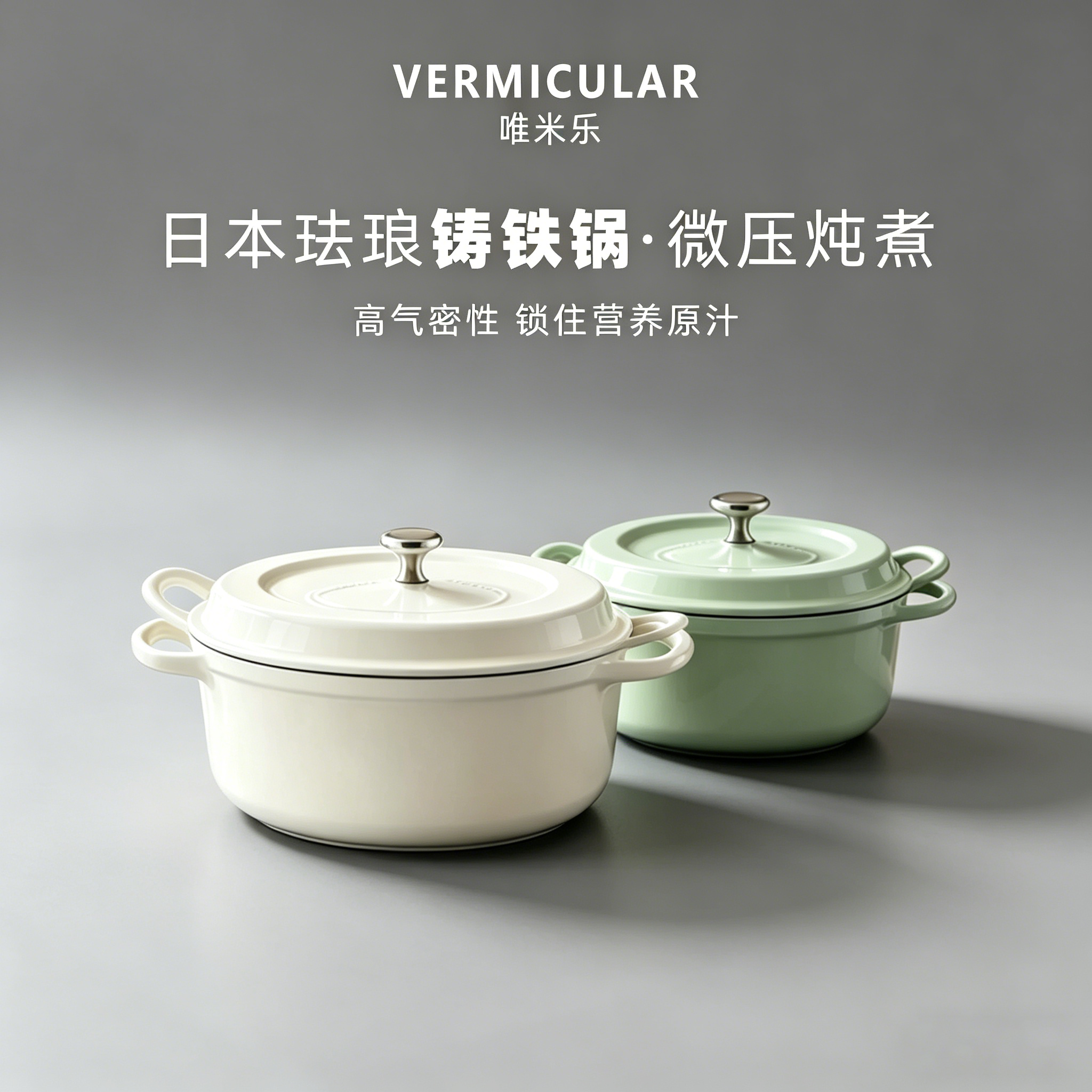 VERMICULAR唯米乐 日本进口珐琅锅铸铁锅 多尺寸内胆锅炖锅煲汤锅