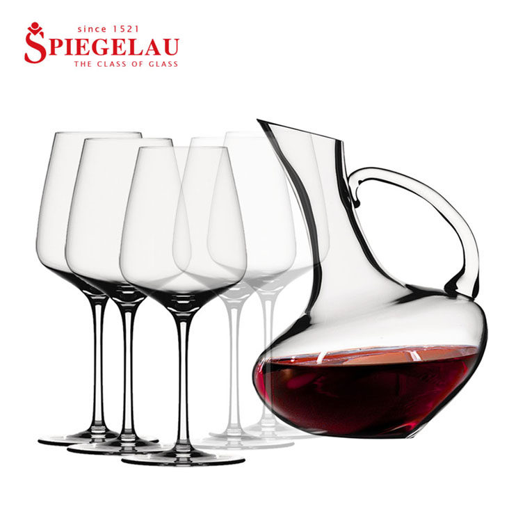 德国进口spiegelau诗杯客乐水晶玻璃红酒杯高脚杯天鹅醒酒器礼盒