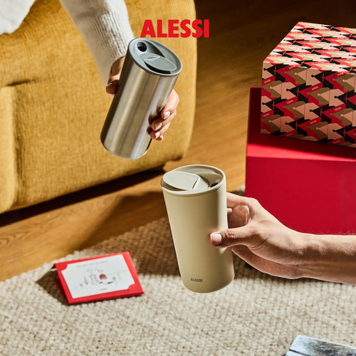 Alessi设计师款不锈钢保温随行杯