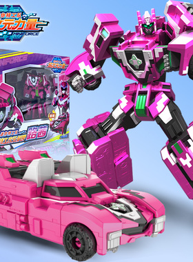 迷你特工队之超次元力量6路茜x变形机甲合体汽车金刚男孩儿童玩具