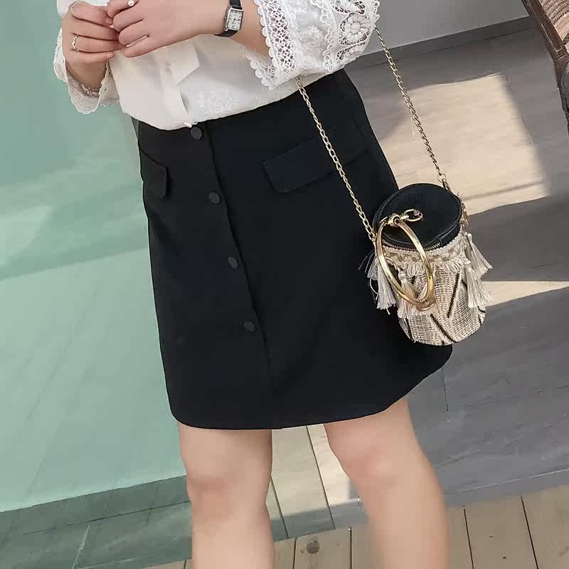 2019采多宝大码女装2019胖妹妹春装新款金属装饰A字摆半身裙潮BQ0在类目 女装/女士精品, 大码女装中 - 来自Buy2taobao.com提供专业的淘宝代购服务