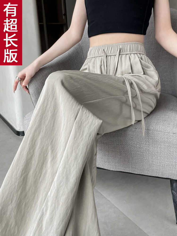 棉麻阔腿裤女夏薄175高个子加长
